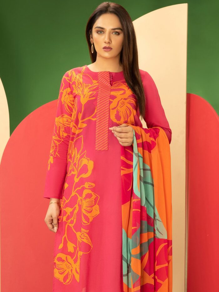 Cambric-Shirt Chiffon Duppata