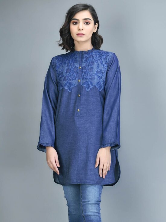 Denim Short Shirt