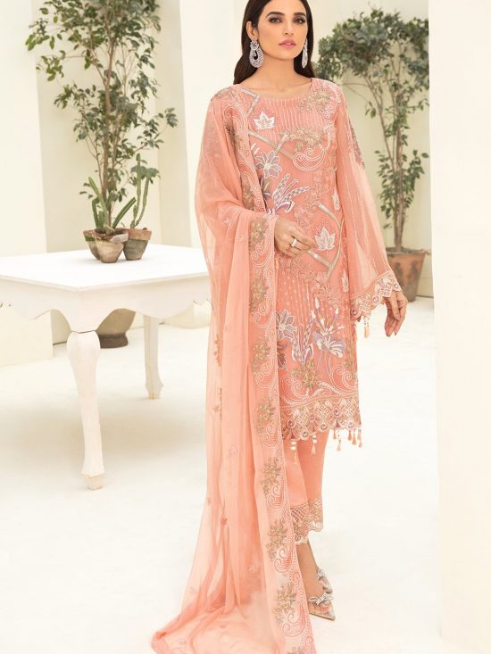 Chevron- A310-Chiffon 3 Piece suit