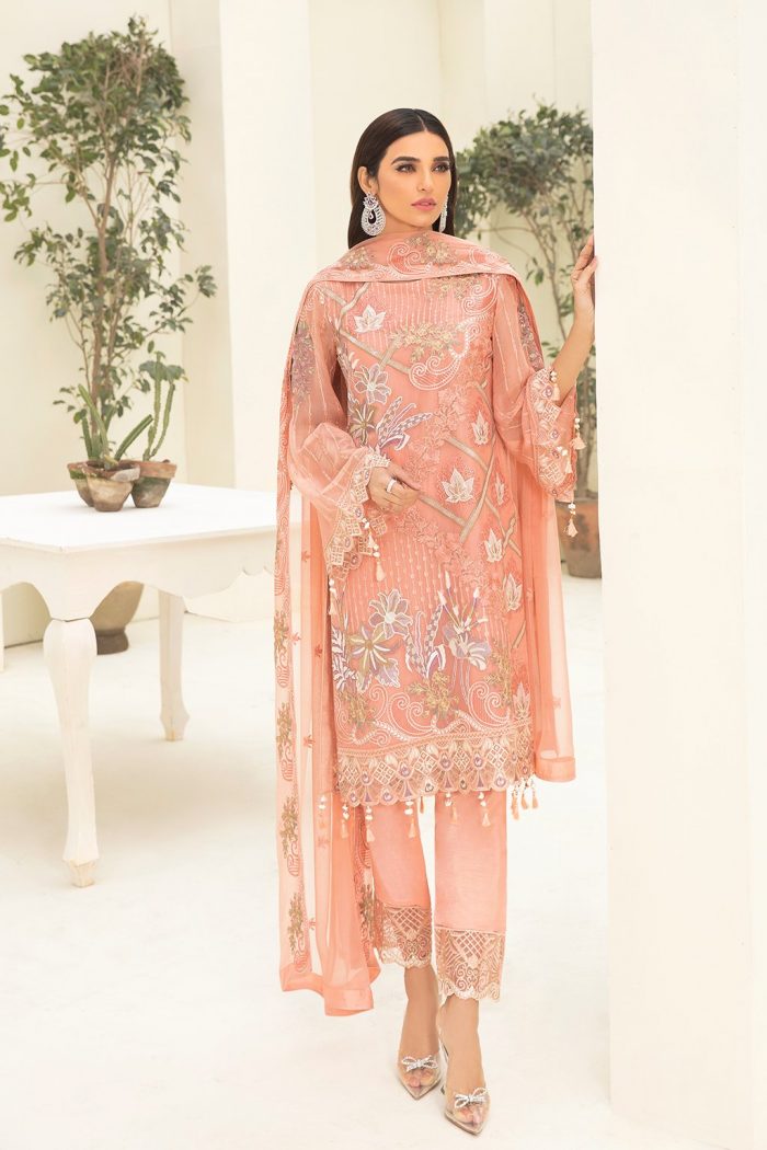 Chevron- A310-Chiffon 3 Piece suit - Image 6