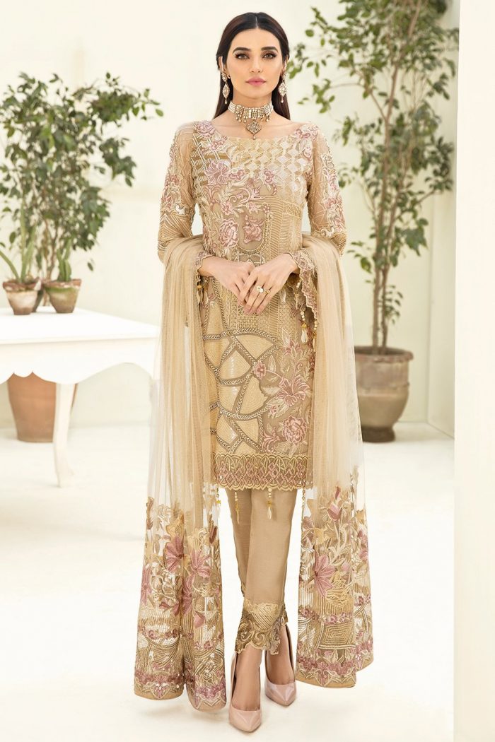 Chevron- A312-Chiffon 3 Piece suit - Image 5