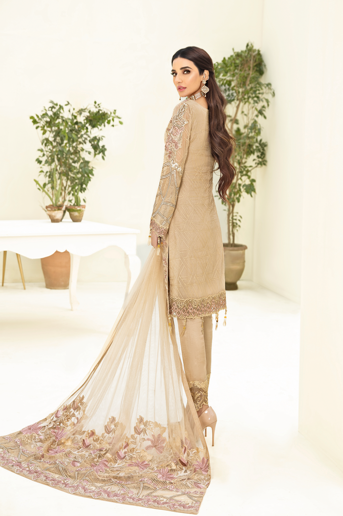 Chevron- A312-Chiffon 3 Piece suit - Image 6