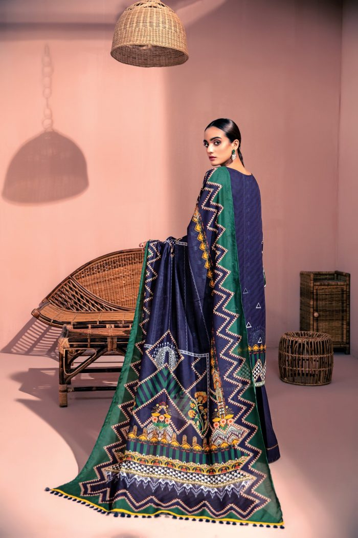 Furasha Linen-03 Jewel Blue - Image 2