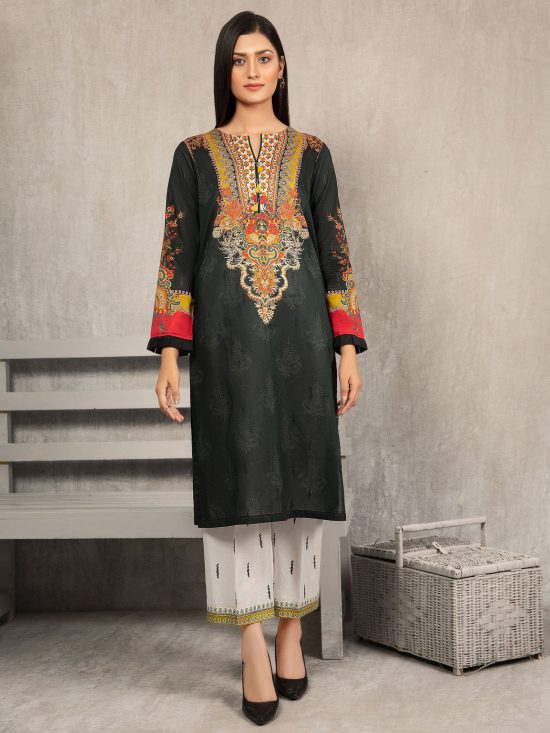 Lawn-Shirt and Trouser- Black