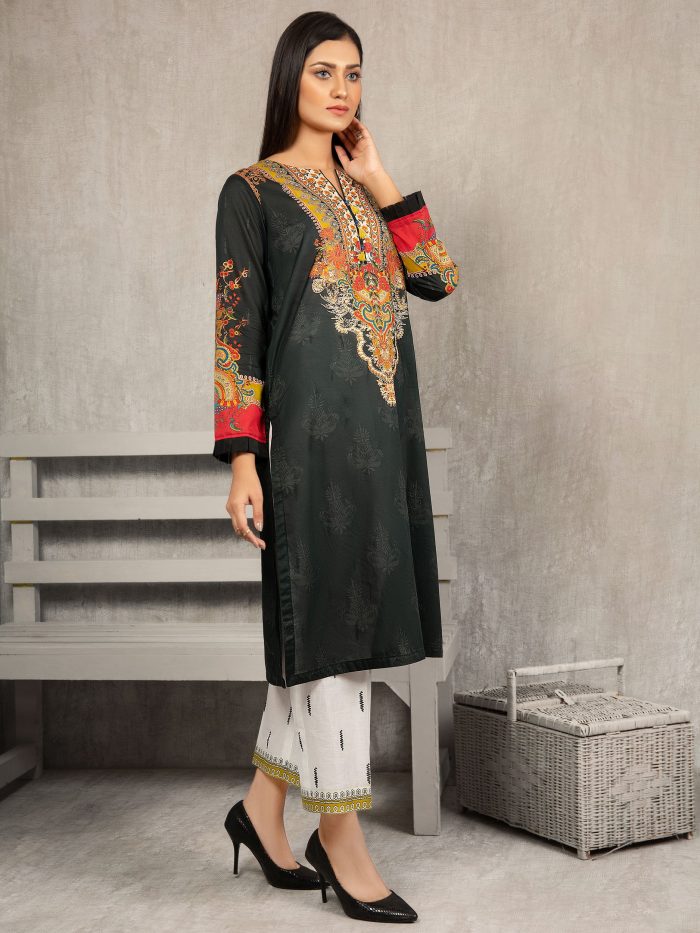 Lawn-Shirt and Trouser- Black - Image 6