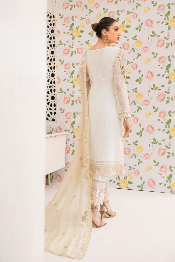 Minahil- M307-Chiffon 3 Piece suit - Image 3