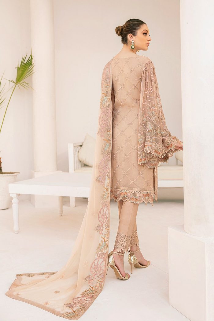 Minahil- M310-Chiffon 3 Piece suit - Image 7