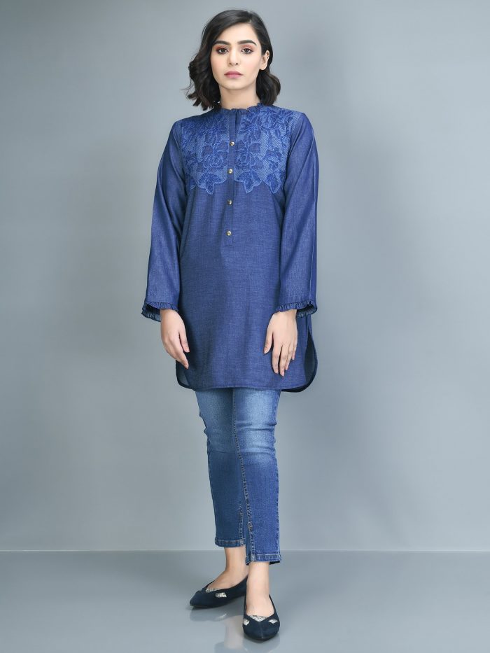 Denim Short Shirt - Image 2