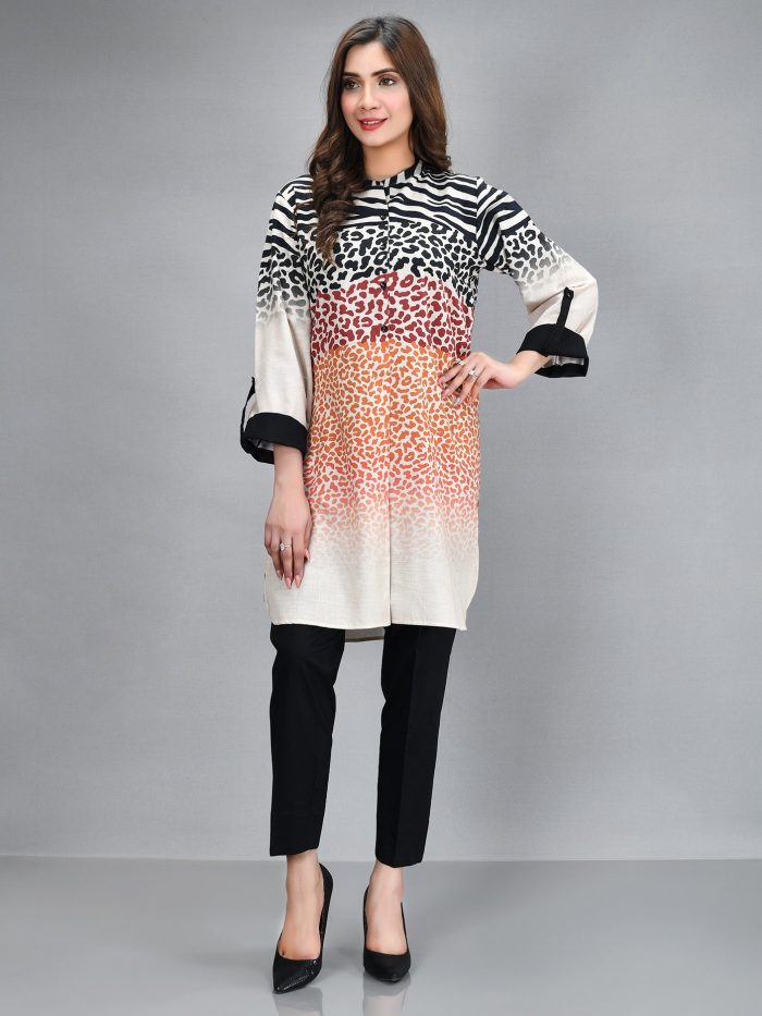 Khaddar Shirt- Beige - Image 2