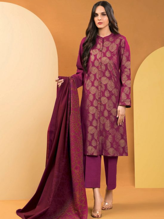 Slub Khaddar Shirt - PINK