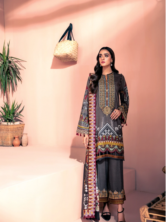 Furasha Linen- 10 Charcoal Ash