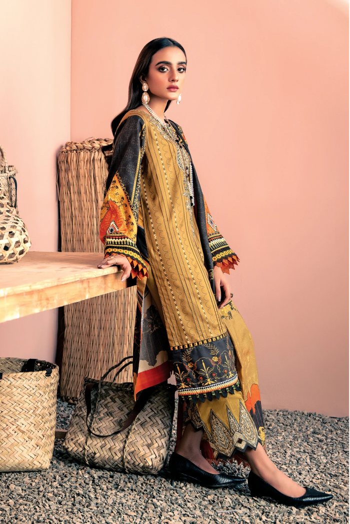 Furasha Linen- 09 Gold Azure - Image 3