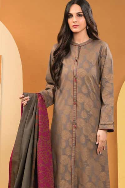 Slub Khaddar Shirt - Sandy Grey