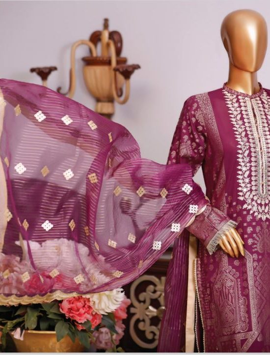 Dynasty Jacquard Embroidered Collection 3 PC D-08