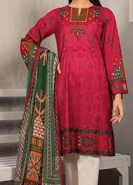 Lawn Shirt and Dupatta - Green